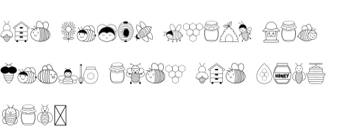Honey Bee by danita.kukkai — Dingbats Font — thumbnail 6