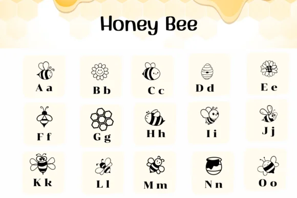 Honey Bee by Ketsarin — Dingbats Font — thumbnail 2