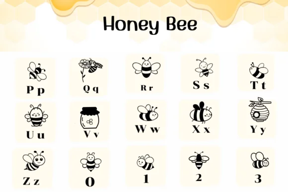 Honey Bee by Ketsarin — Dingbats Font — thumbnail 3