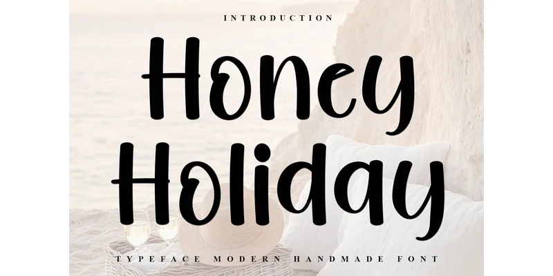 Honey Holiday Font by FreshTypeINK — Display Font