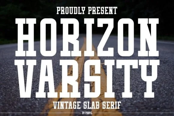 Horizon Varsity by Pian45 — Slab Serif Font