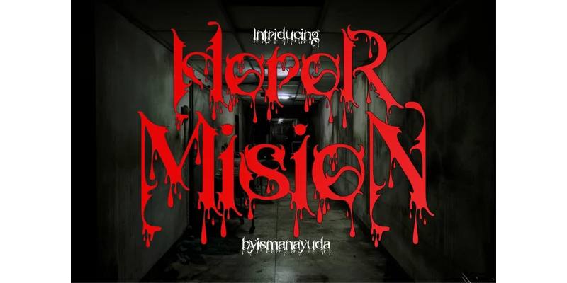 Horor Mision Font by ismanayuda by ismanayuda — Blackletter Font
