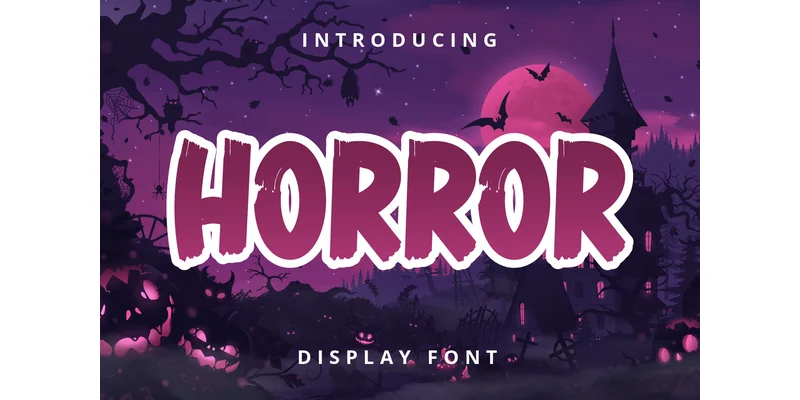 Horror Font by Brilian — Display Font