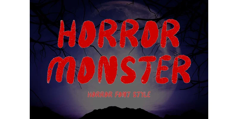 Horror Monster Font by yogaletter6 — Display Font