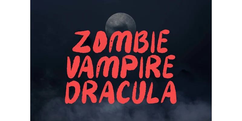 Horror Monster Font by yogaletter6 — Display Font — thumbnail 3