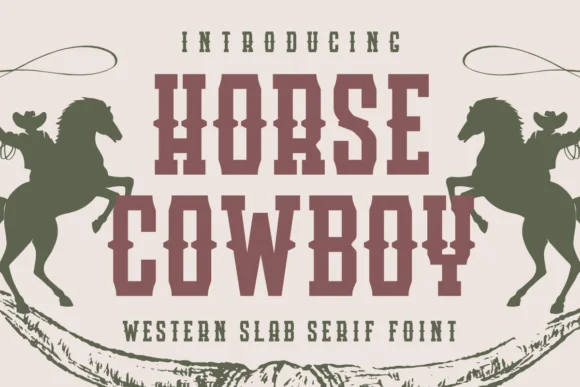 Horse Cowboy by Almairatype Studio — Slab Serif Font