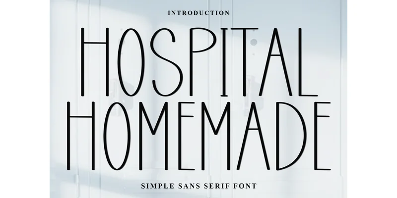 Hospital Homemade Font by FreshTypeINK — Sans Serif Font