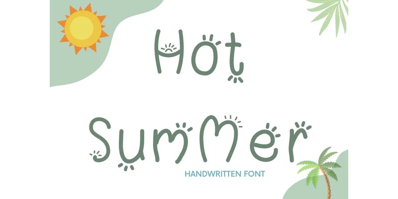 Hot Summer Font by PeamCreations by PeamCreations — Decorative Font