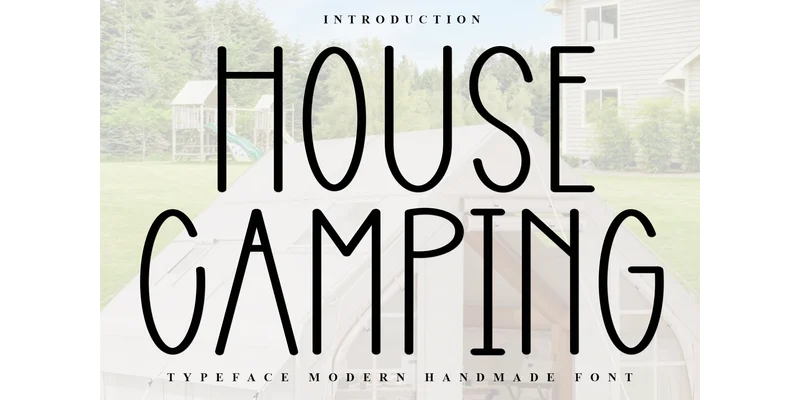 House Camping Font by FreshTypeINK — Sans Serif Font