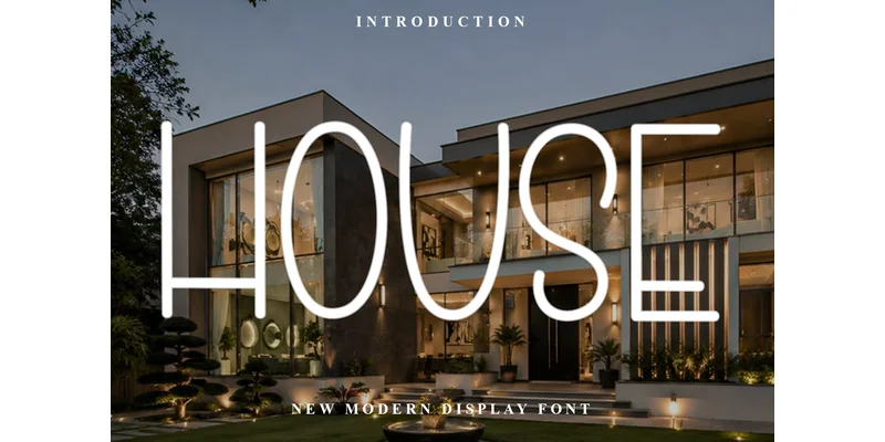 House Font by FreshTypeINK — Sans Serif Font