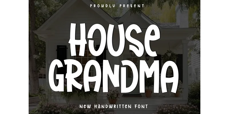 House Grandma Font by Plafont store — Display Font