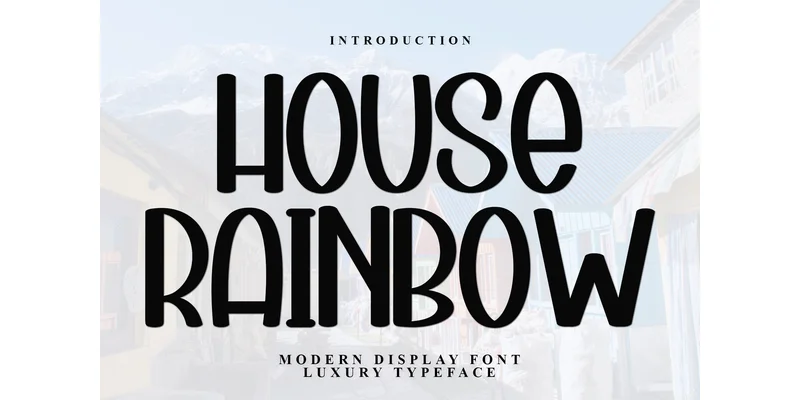 House Rainbow Font by FreshTypeINK — Display Font