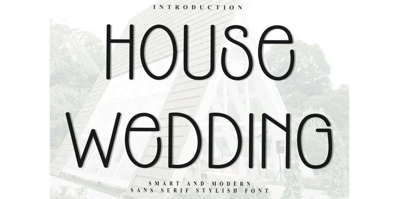 House Wedding Font by FreshTypeINK — Sans Serif Font