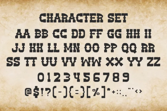 Howdy Cowboy by Eystore — Slab Serif Font — thumbnail 7