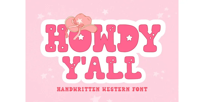 Howdy Y'all Font by narinari32 — Display Font