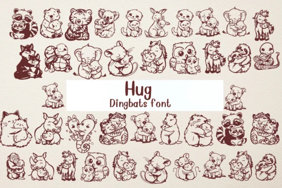 Hug by Nongyao — Dingbats Font