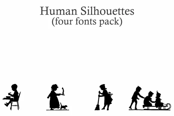Human Silhouettes by Intellecta Design — Dingbats Font