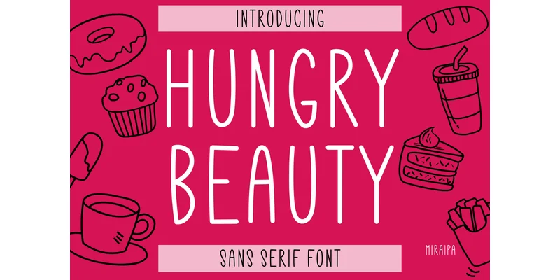 Hungry Beauty Font by miraipa — Sans Serif Font