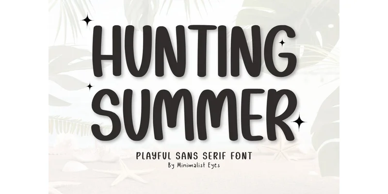 Hunting Summer Font by Minimalist Eyes — Sans Serif Font
