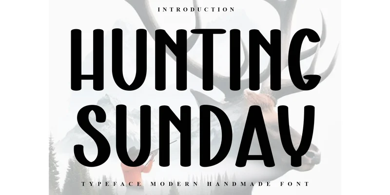 Hunting Sunday Font by FreshTypeINK — Display Font