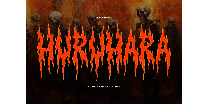Huruhara Font by Denustudios by Denustudios — Blackletter Font