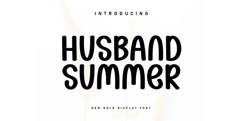 Husband Summer Font by Berkah Shop — Display Font