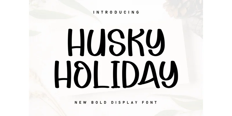 Husky Holiday Font by ArtLine Design — Display Font