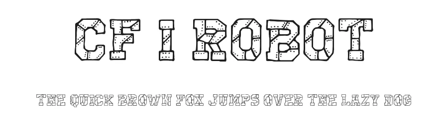 CF I Robot by Cloutierfontes β Decorative Font