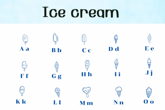 Ice Cream by Ketsarin — Dingbats Font — thumbnail 2