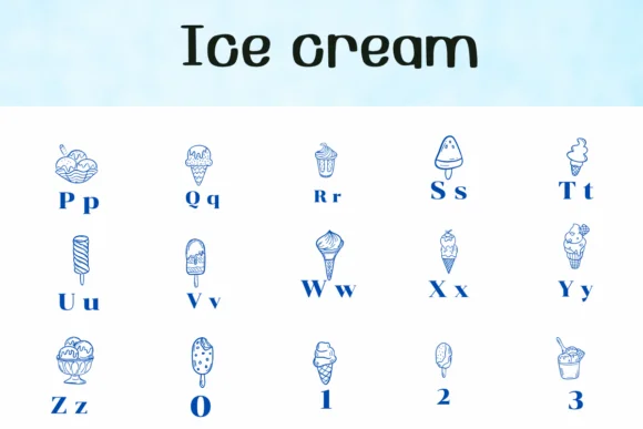 Ice Cream by Ketsarin — Dingbats Font — thumbnail 3