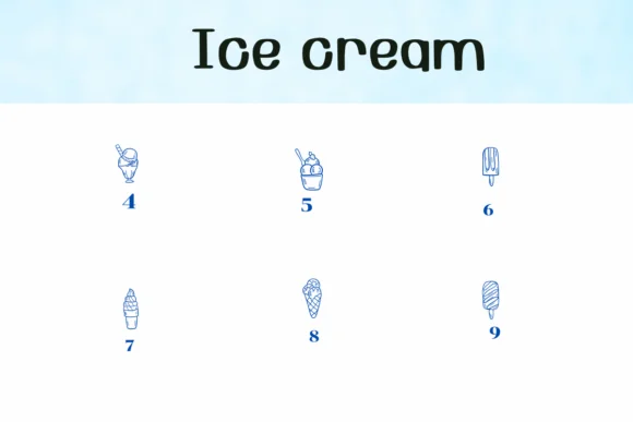 Ice Cream by Ketsarin — Dingbats Font — thumbnail 4