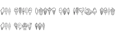 Ice Cream by Ketsarin — Dingbats Font — thumbnail 8