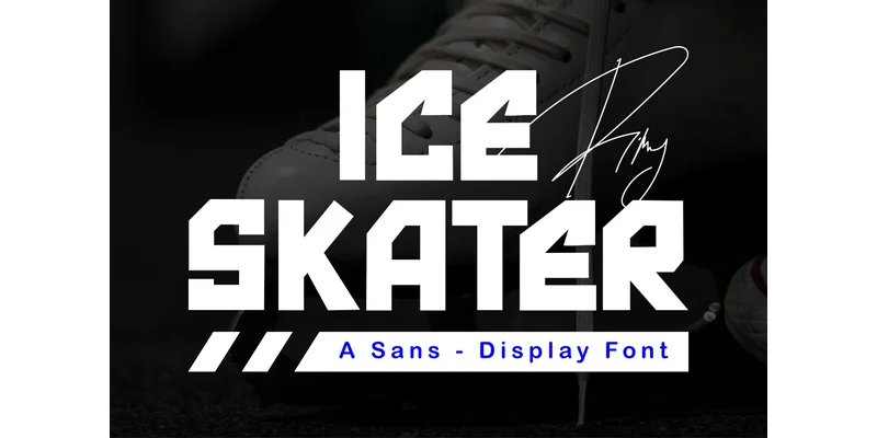 Ice Skater Font by Patlot Digital.Studio by Patlot Digital.Studio โ Sans Serif Font
