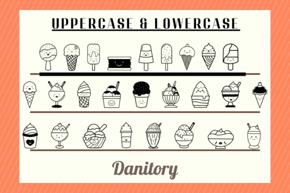 Icecream by danita.kukkai — Dingbats Font — thumbnail 2