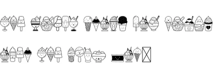 Icecream by danita.kukkai — Dingbats Font — thumbnail 5