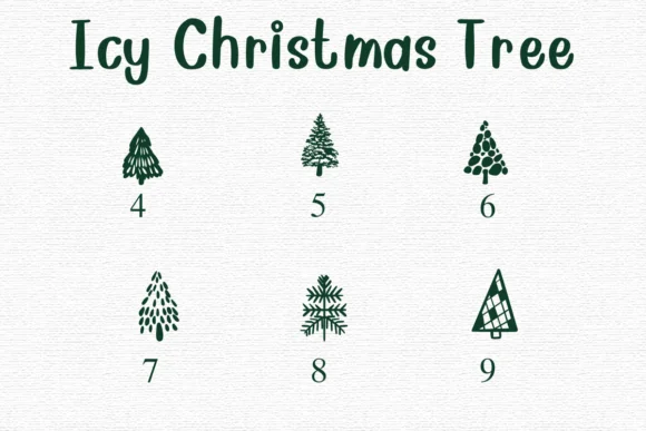 Icy Christmas Tree by Nongyao — Dingbats Font — thumbnail 4