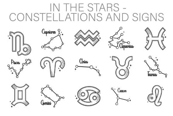 In the Stars Constellations Dingbats by Illustration Ink — Dingbats Font