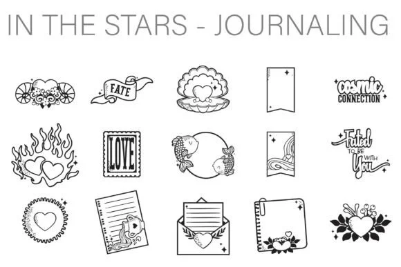 In the Stars Journaling Dingbats by Illustration Ink — Dingbats Font