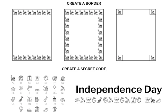 Independence Day by Digitalplannerland — Dingbats Font — thumbnail 6