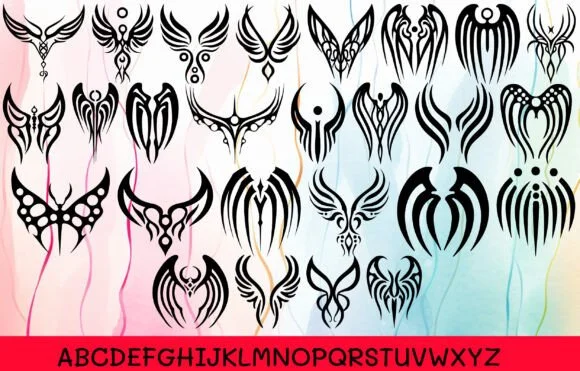 Indian Tribal Wing by MOMAT THIRTYONE — Dingbats Font — thumbnail 2