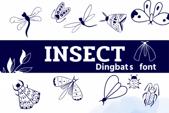 Insect by Sirinart — Dingbats Font