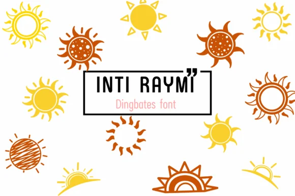 Inti Raymi by Chada Art — Dingbats Font