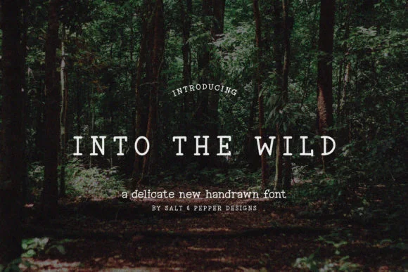 Into the Wild by Printabletales — Slab Serif Font
