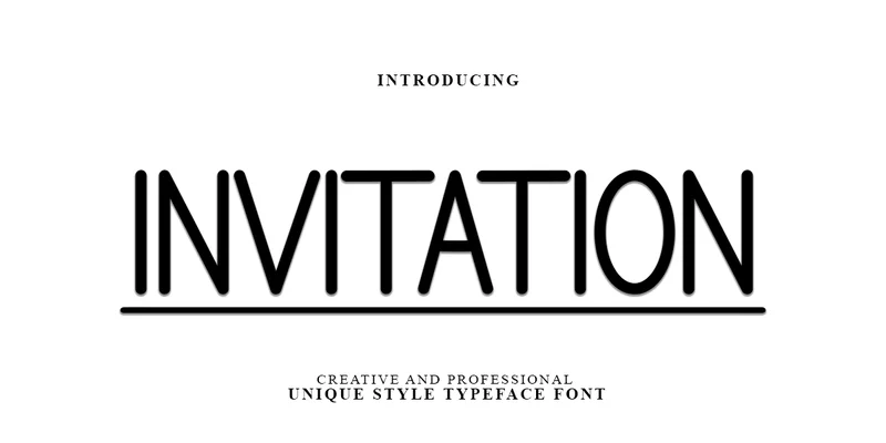 Invitation Font by PAYJHOshop — Sans Serif Font