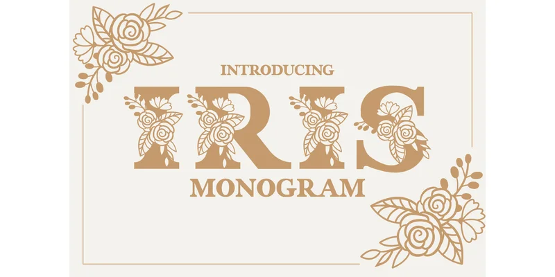 Iris Monogram Font by Fox7 by Fox7 — Decorative Font