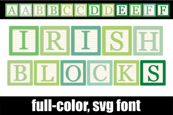 Irish Blocks by Illustration Ink — Color Fonts Font