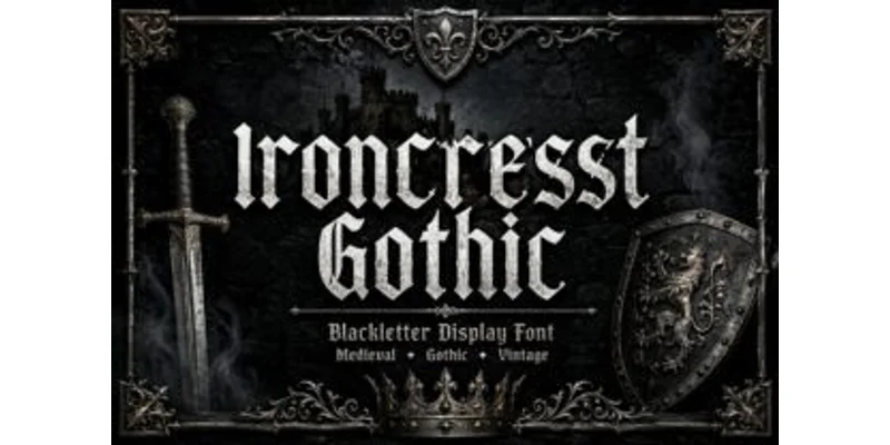 Ironcrest Gothic Font by Bundle — Blackletter Font