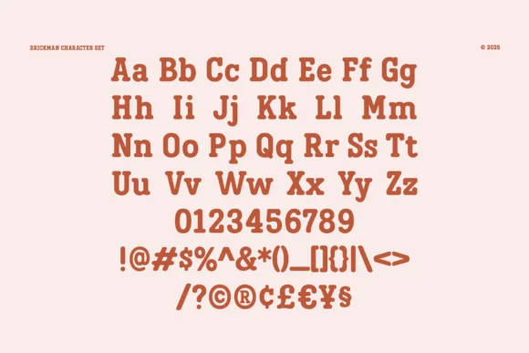 Itbrickman Regular by Indotype Foundry — Slab Serif Font — thumbnail 8