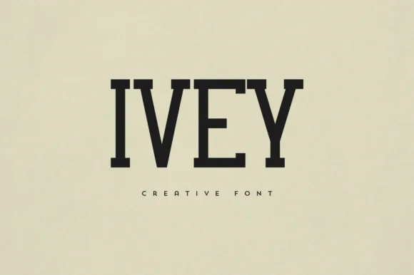 Ivey by vladfedotovv — Slab Serif Font