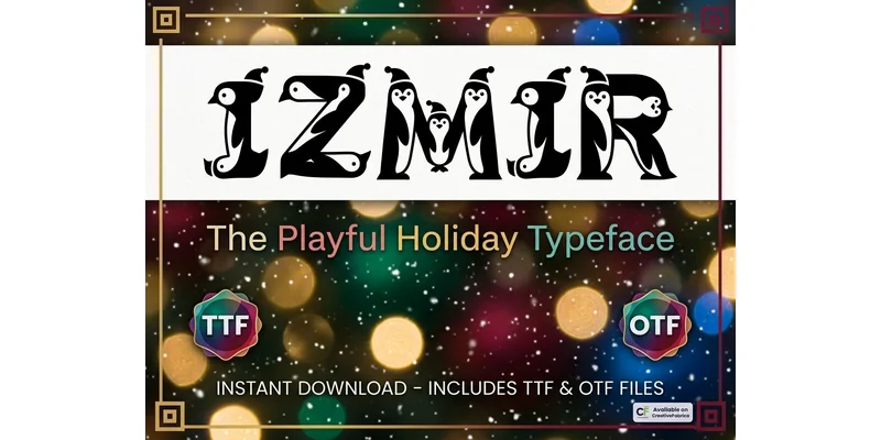 Izmir Font by clipartguru by clipartguru — Decorative Font — thumbnail 4